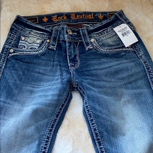 ROCK REVIVAL Greer Boot Stretch Jean Size 24 - Picture 8 of 11